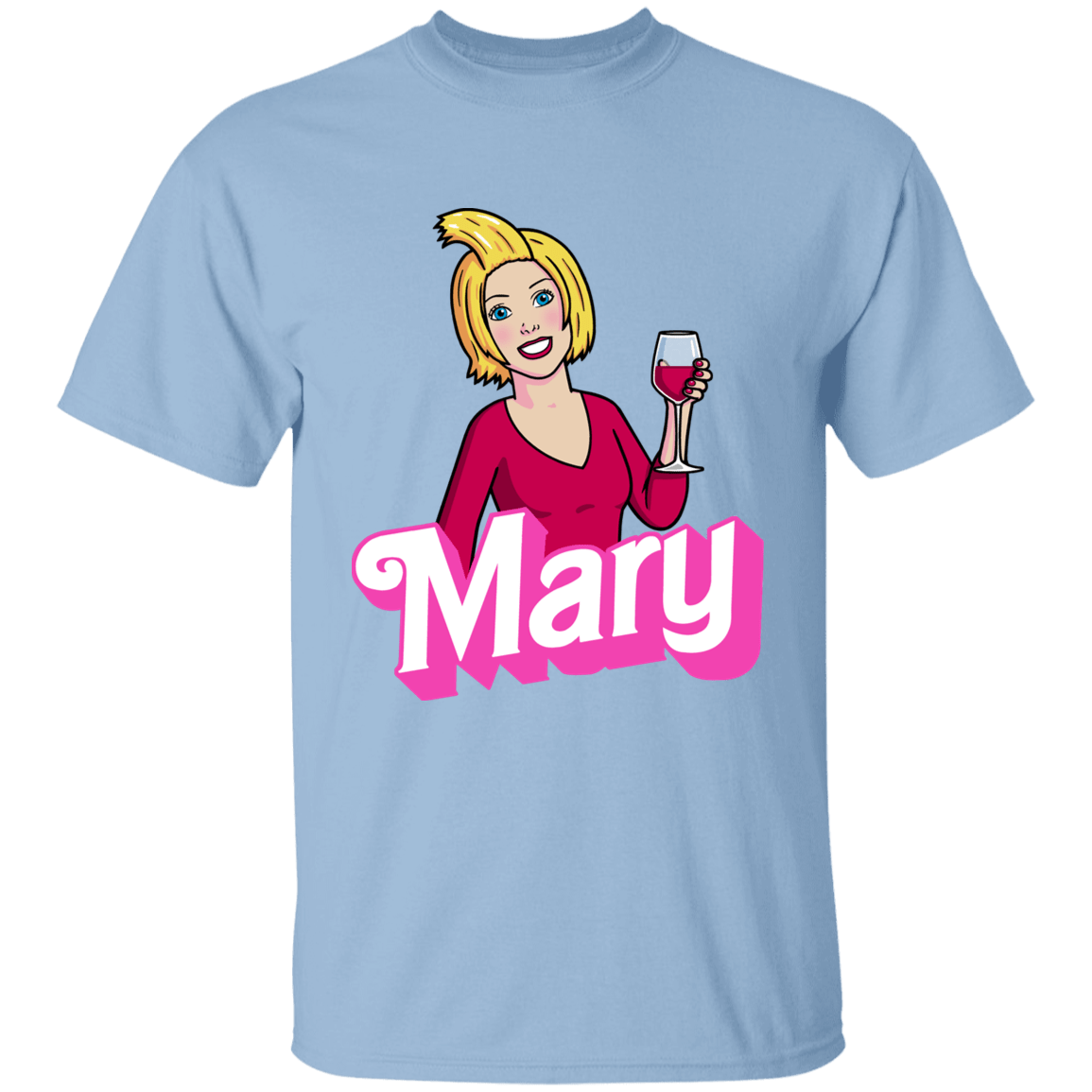 T-Shirts Light Blue / YXS Mary Doll Youth T-Shirt