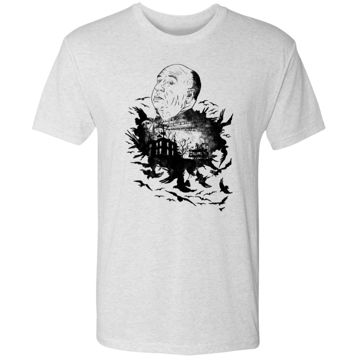 T-Shirts Heather White / S Master Of Suspense Men's Triblend T-Shirt