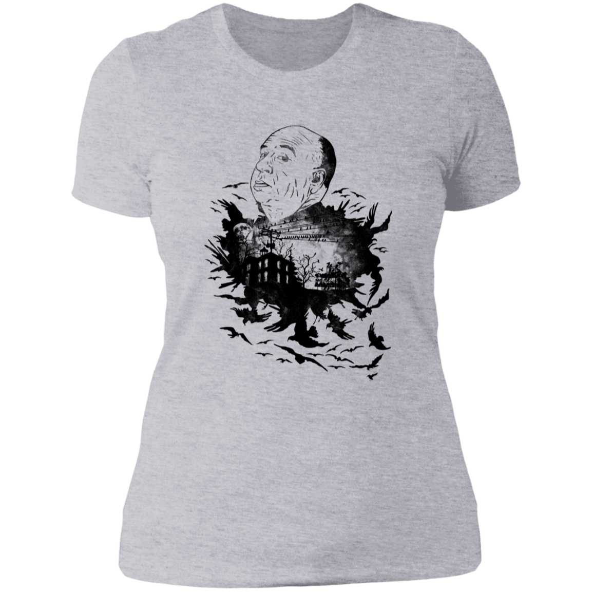 T-Shirts Heather Grey / S Master Of Suspense Women's Premium T-Shirt