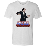 T-Shirts Heather White / S Master of the Pencil Men's Triblend T-Shirt