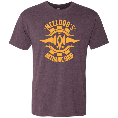 T-Shirts Vintage Purple / Small McCloud Mechanic Shop Men's Triblend T-Shirt