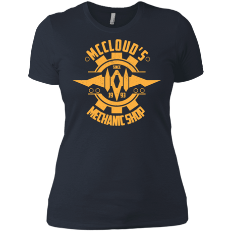 T-Shirts Indigo / X-Small McCloud Mechanic Shop Women's Premium T-Shirt