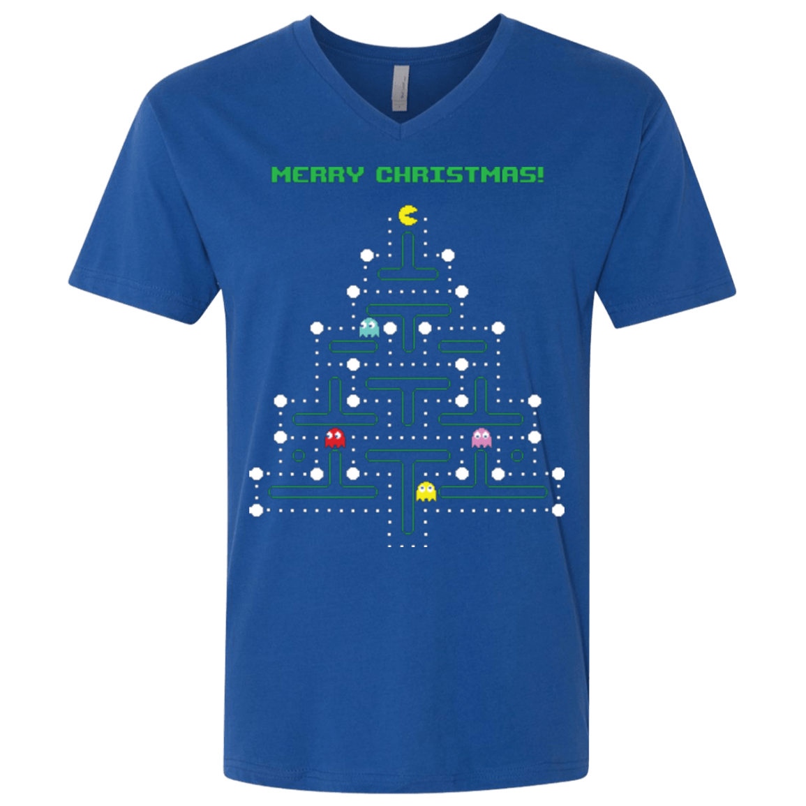 T-Shirts Royal / X-Small Mcpacman Men's Premium V-Neck