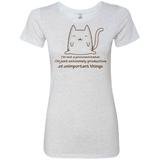 T-Shirts Heather White / Small ME cat Women's Triblend T-Shirt