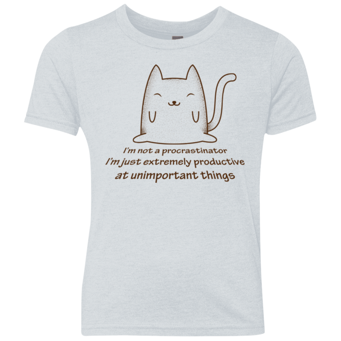 T-Shirts Heather White / YXS ME cat Youth Triblend T-Shirt