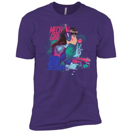 T-Shirts Purple / X-Small Mech Girl Men's Premium T-Shirt