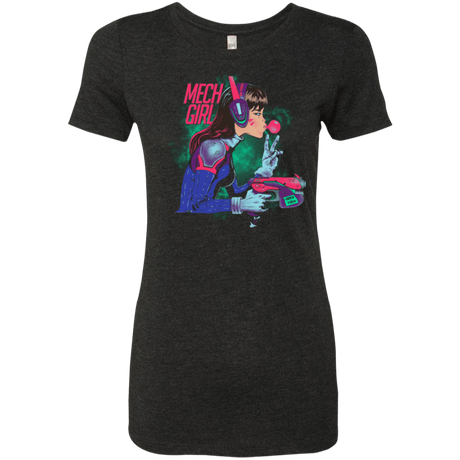 T-Shirts Vintage Black / Small Mech Girl Women's Triblend T-Shirt