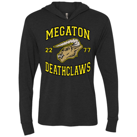 T-Shirts Vintage Black / X-Small Megaton Deathclaws Triblend Long Sleeve Hoodie Tee