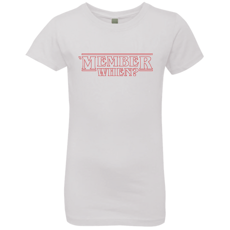 T-Shirts White / YXS Member When Girls Premium T-Shirt