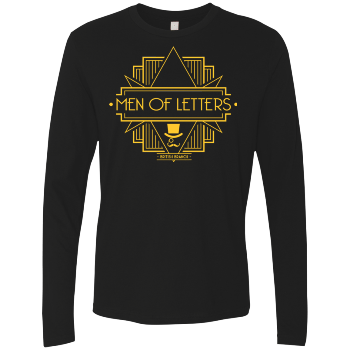 T-Shirts Black / Small Men Of Letters British Branch Men's Premium Long Sleeve