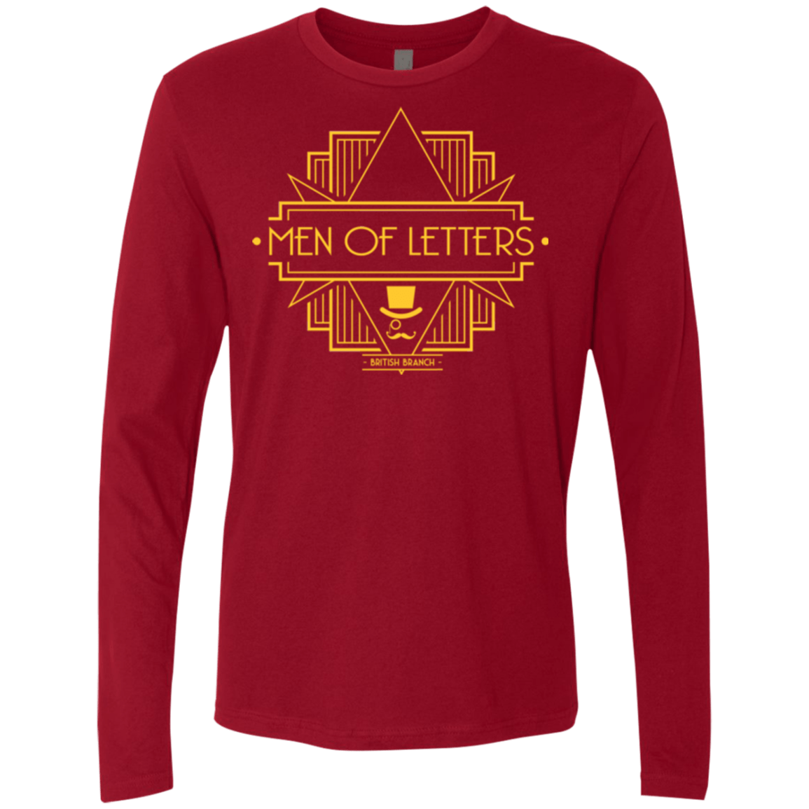 T-Shirts Cardinal / Small Men Of Letters British Branch Men's Premium Long Sleeve