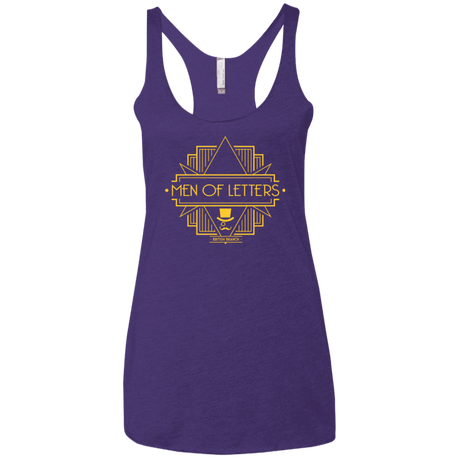 T-Shirts Purple / X-Small Men Of Letters British Branch Women's Triblend Racerback Tank