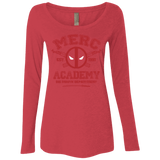 T-Shirts Vintage Red / Small Merc Academy Women's Triblend Long Sleeve Shirt