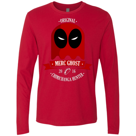T-Shirts Red / Small Merc Ghost Full Men's Premium Long Sleeve