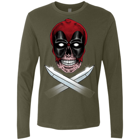 T-Shirts Military Green / Small Merc Pirate Men's Premium Long Sleeve