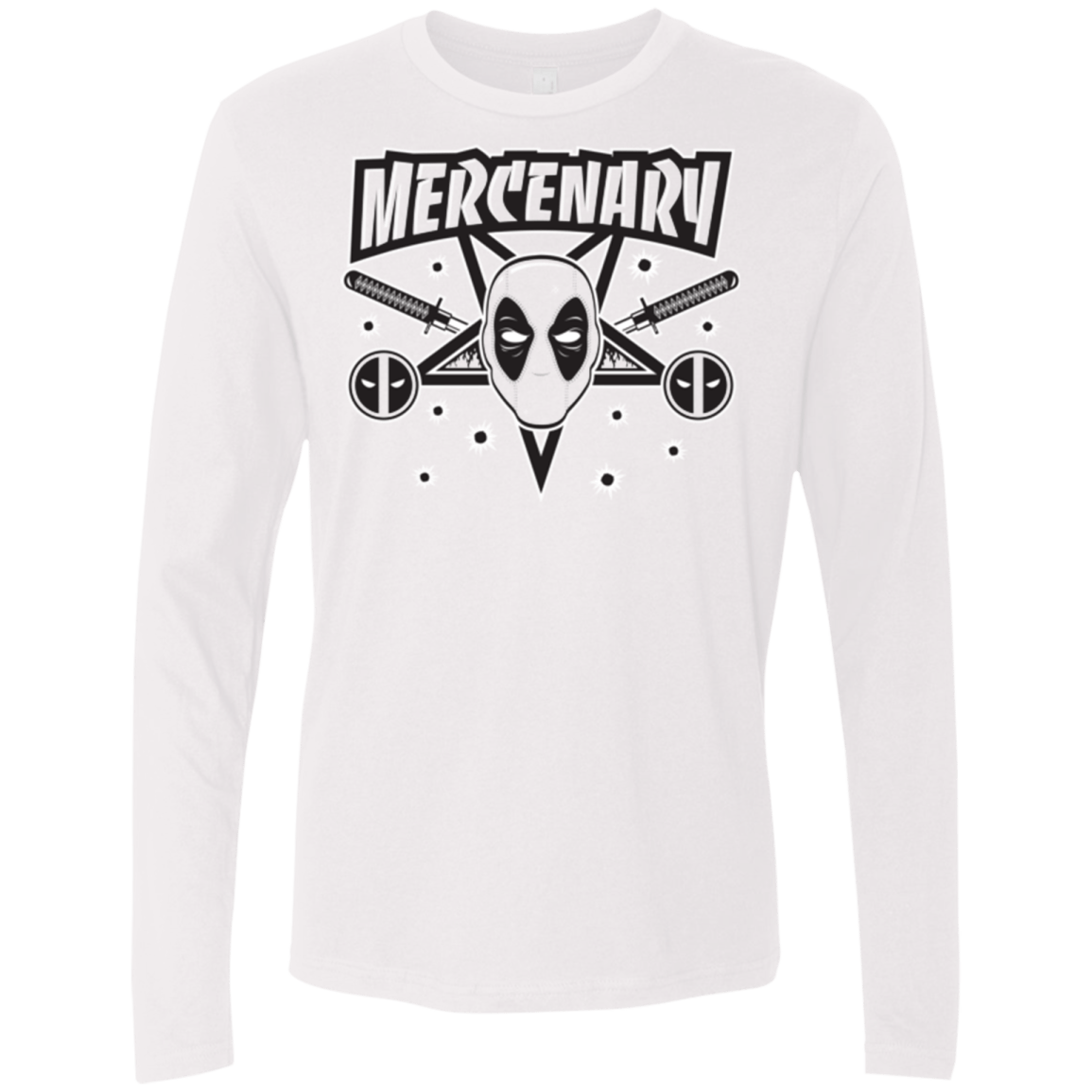 T-Shirts White / Small Mercenary (1) Men's Premium Long Sleeve