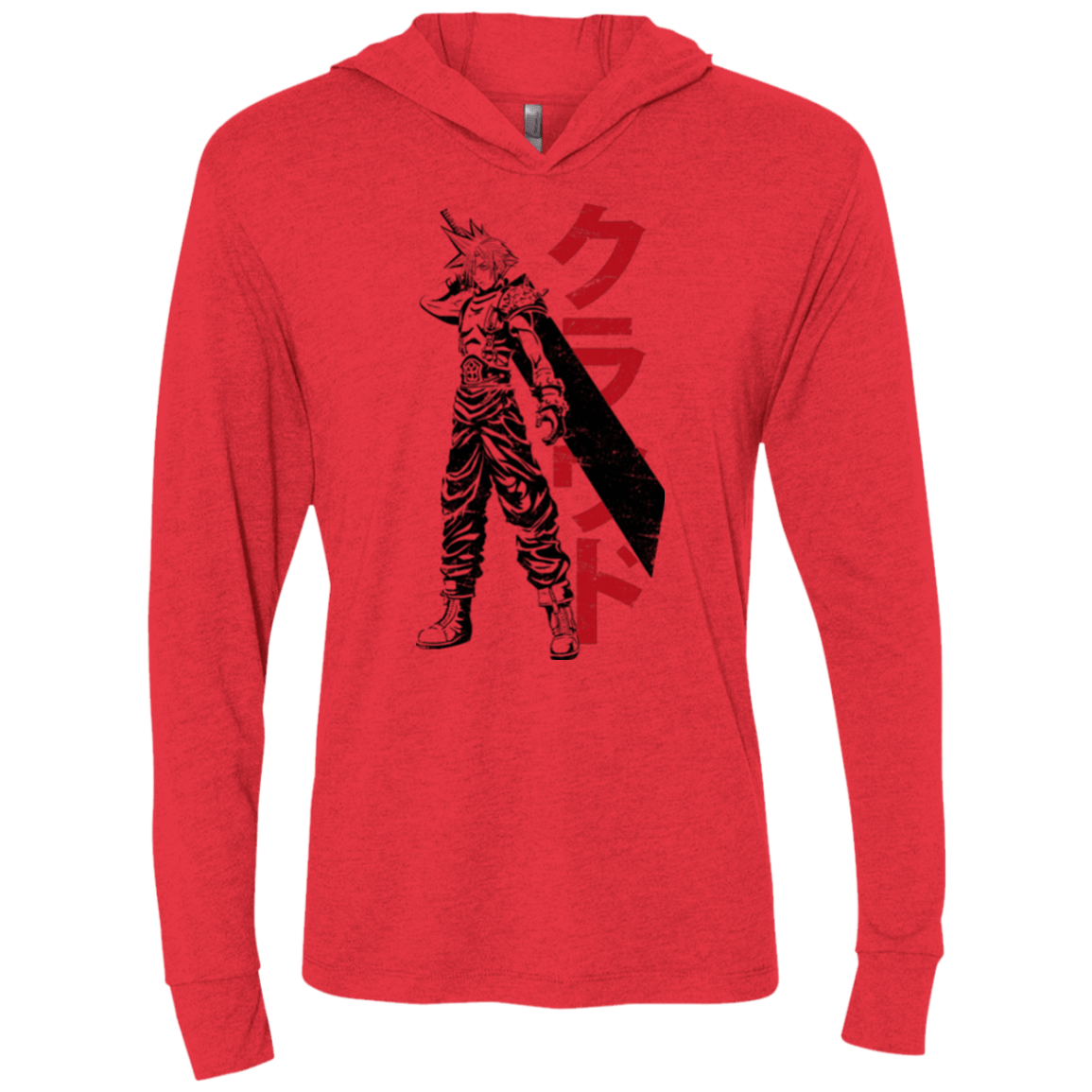 T-Shirts Vintage Red / X-Small Mercenary Triblend Long Sleeve Hoodie Tee