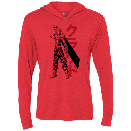 T-Shirts Vintage Red / X-Small Mercenary Triblend Long Sleeve Hoodie Tee