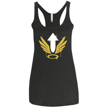 T-Shirts Vintage Black / X-Small Mercy Arrow Women's Triblend Racerback Tank