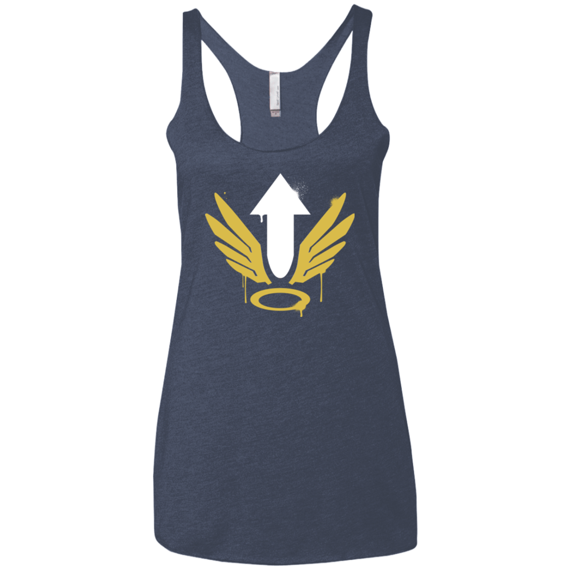 T-Shirts Vintage Navy / X-Small Mercy Arrow Women's Triblend Racerback Tank