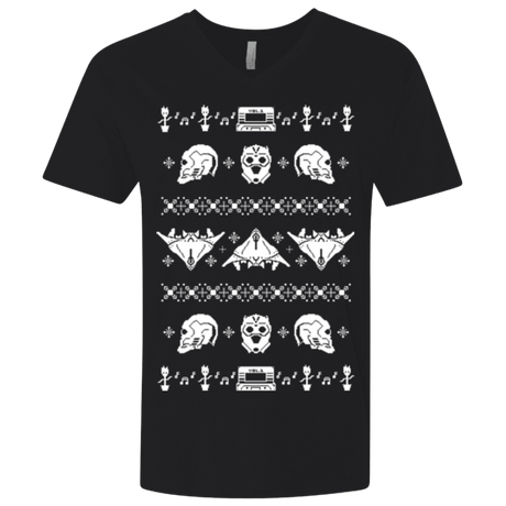 T-Shirts Black / X-Small Merry Christmas A-Holes 2 Men's Premium V-Neck