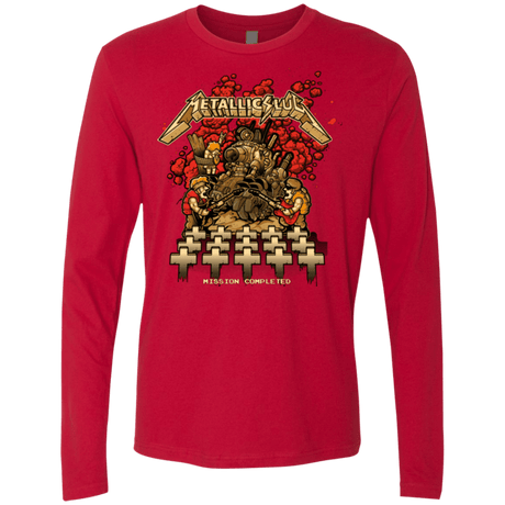 T-Shirts Red / Small METALLIC SLUG Men's Premium Long Sleeve