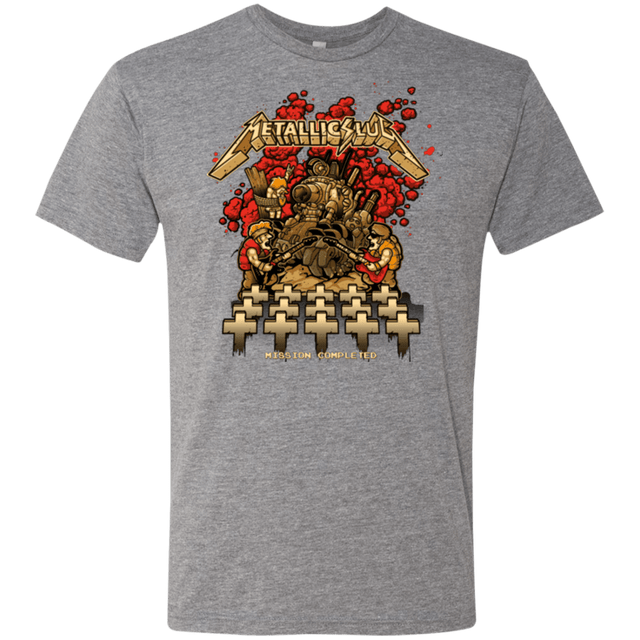 T-Shirts Premium Heather / Small METALLIC SLUG Men's Triblend T-Shirt