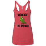 T-Shirts Vintage Red / X-Small Metapeace Women's Triblend Racerback Tank