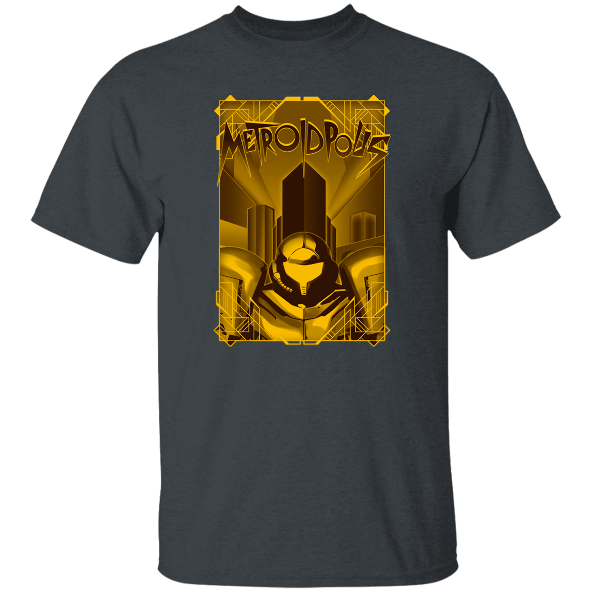 T-Shirts Dark Heather / S Metroidpolis T-Shirt