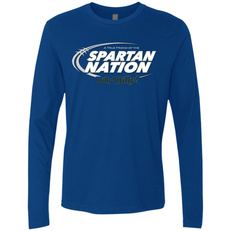 T-Shirts Royal / Small Michigan State Dilly Dilly Men's Premium Long Sleeve