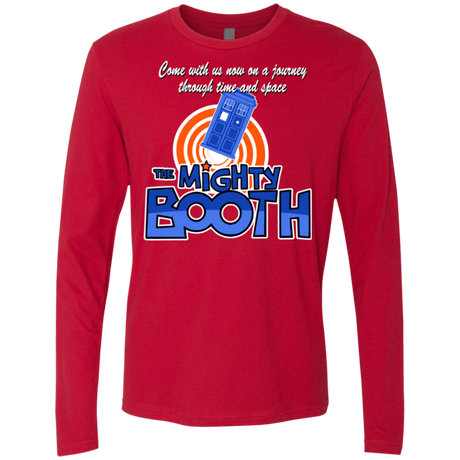 T-Shirts Red / Small Mighty Booth Men's Premium Long Sleeve