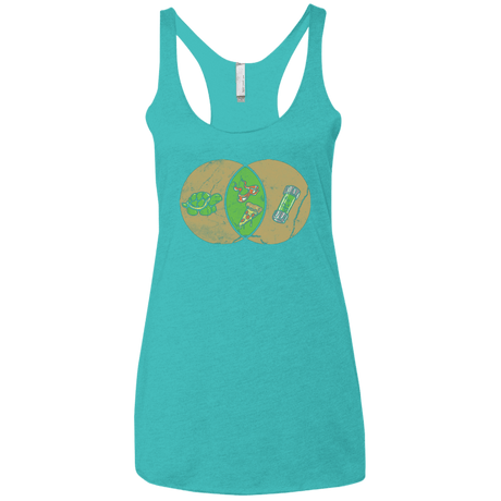 T-Shirts Tahiti Blue / X-Small Mikey Diagram Women's Triblend Racerback Tank