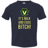 T-Shirts Navy / 2T Milk and Eggs Toddler Premium T-Shirt