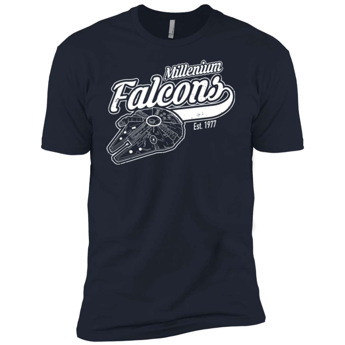 T-Shirts Midnight Navy / YXS Millenium falcons Boys Premium T-Shirt