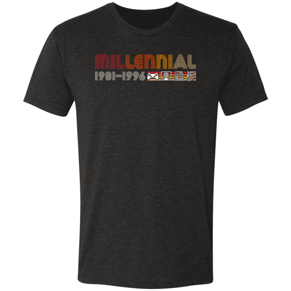 T-Shirts Vintage Black / S Millennial 1981-1996 Men's Triblend T-Shirt