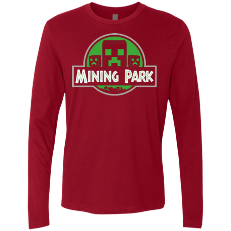 T-Shirts Cardinal / Small Mining Park Men's Premium Long Sleeve