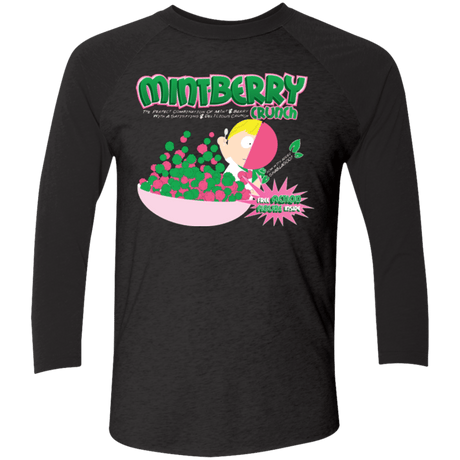 T-Shirts Vintage Black/Vintage Black / X-Small Mintberry Crunch Men's Triblend 3/4 Sleeve