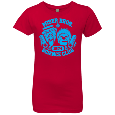 T-Shirts Red / YXS Miser bros Science Club Girls Premium T-Shirt