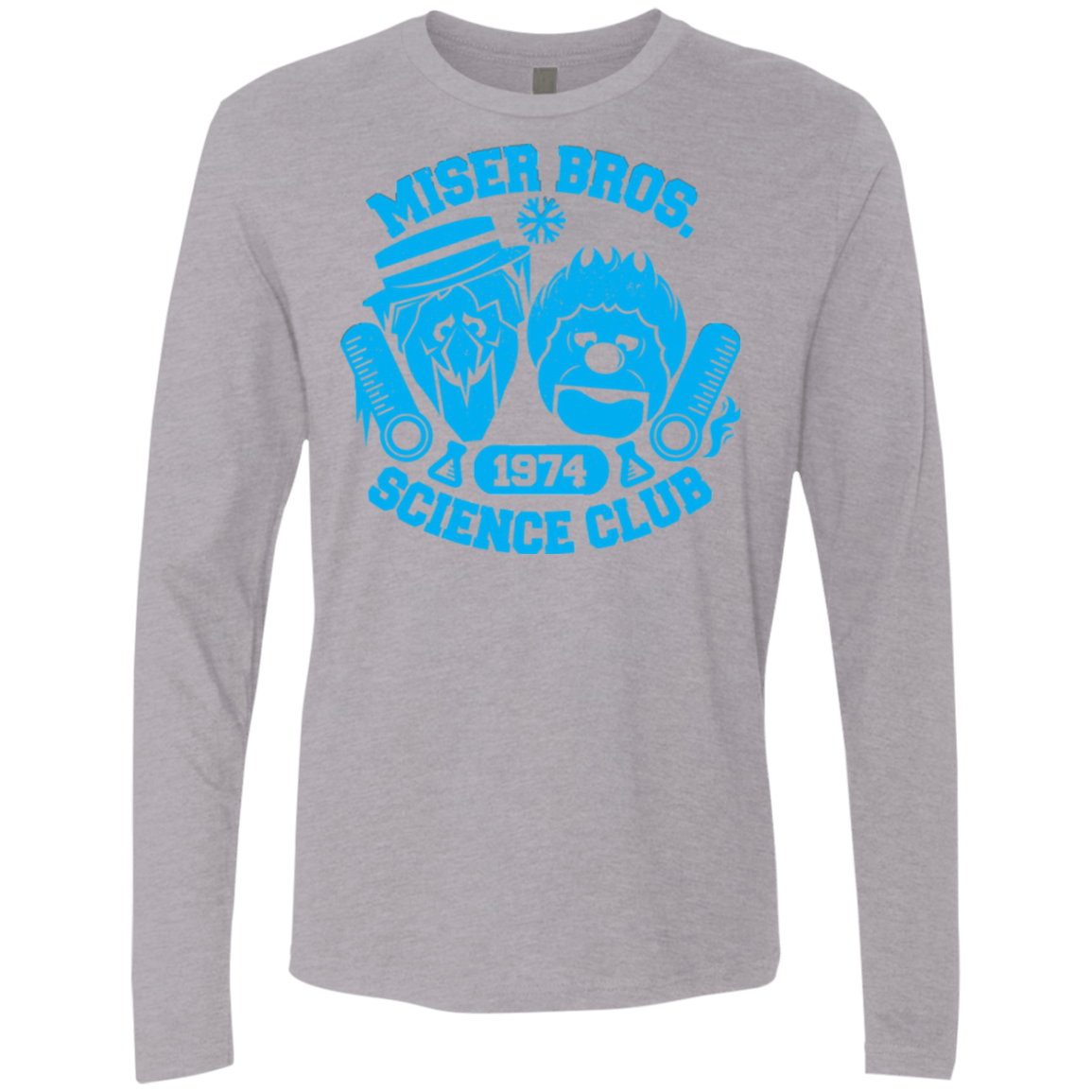 T-Shirts Heather Grey / Small Miser bros Science Club Men's Premium Long Sleeve
