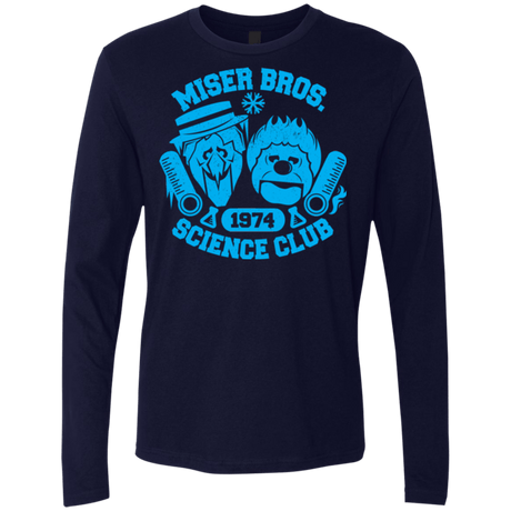 T-Shirts Midnight Navy / Small Miser bros Science Club Men's Premium Long Sleeve