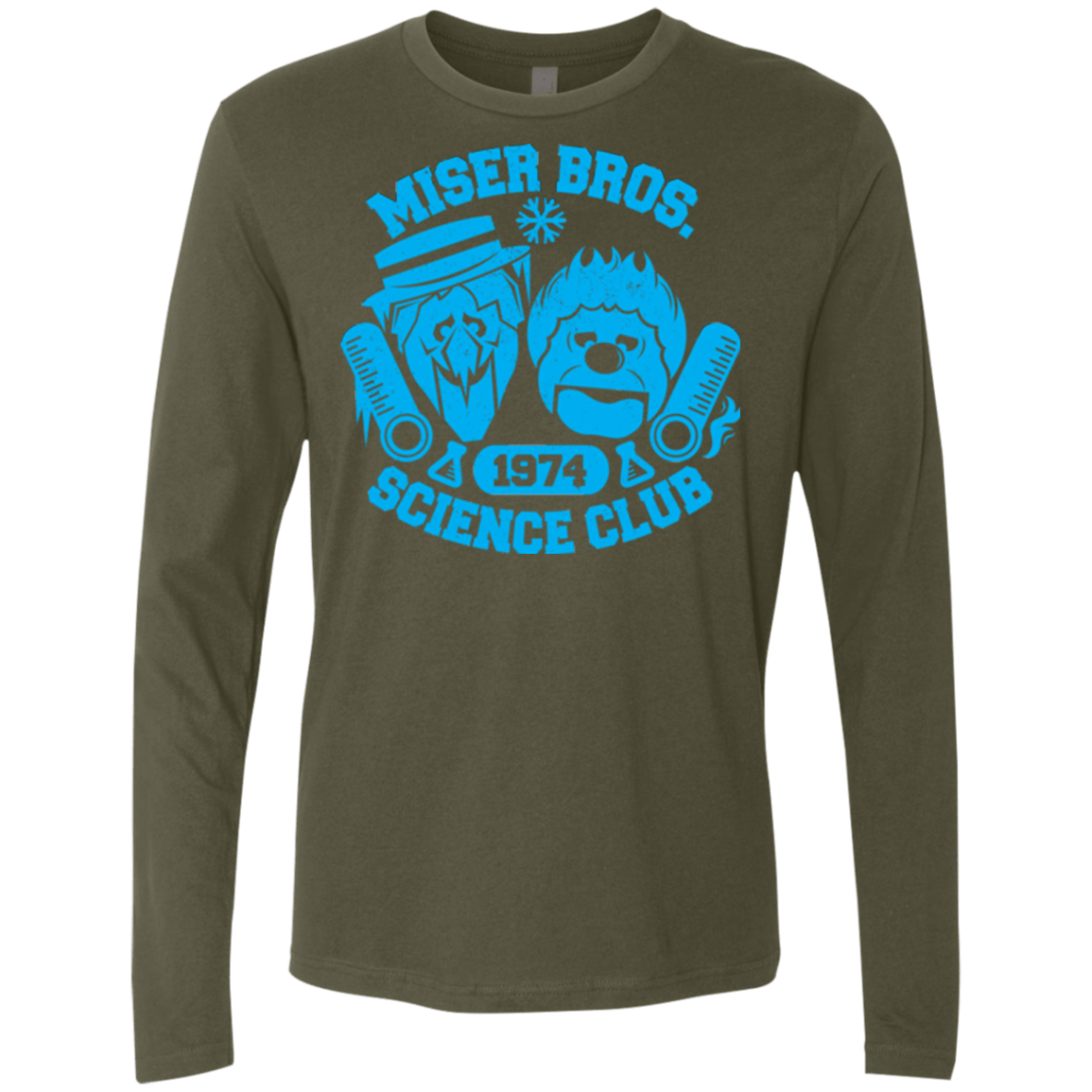 T-Shirts Military Green / Small Miser bros Science Club Men's Premium Long Sleeve