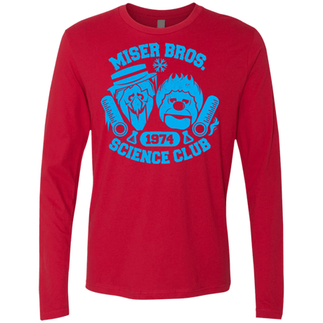 T-Shirts Red / Small Miser bros Science Club Men's Premium Long Sleeve