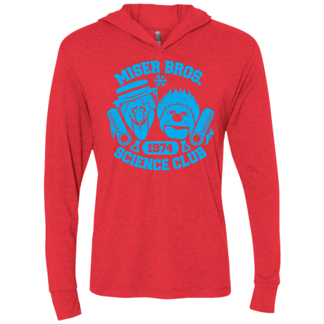 T-Shirts Vintage Red / X-Small Miser bros Science Club Triblend Long Sleeve Hoodie Tee
