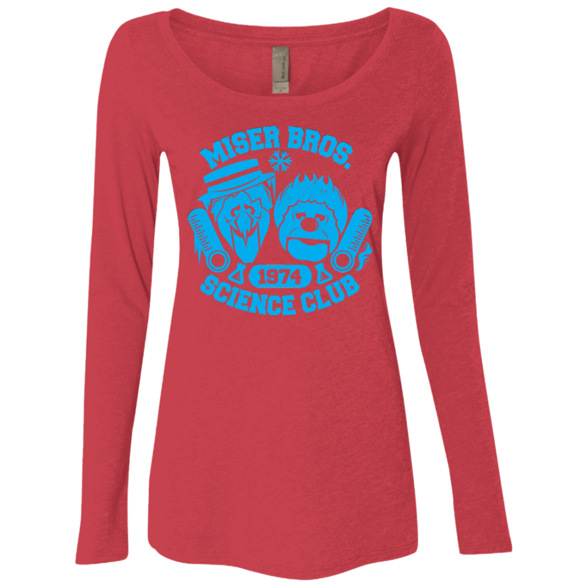 T-Shirts Vintage Red / Small Miser bros Science Club Women's Triblend Long Sleeve Shirt