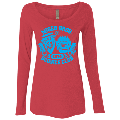 T-Shirts Vintage Red / Small Miser bros Science Club Women's Triblend Long Sleeve Shirt