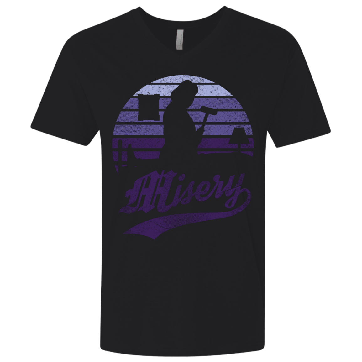 T-Shirts Black / X-Small Misery Sun Set Men's Premium V-Neck