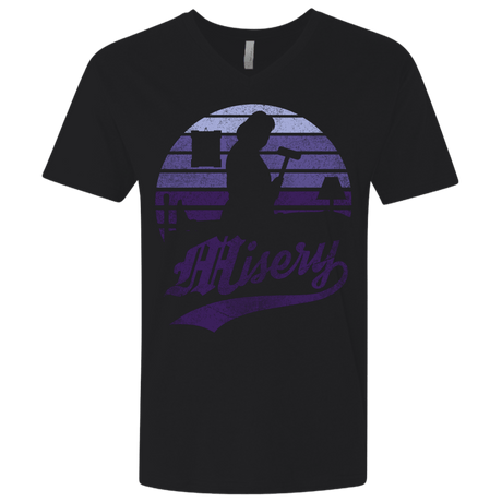 T-Shirts Black / X-Small Misery Sun Set Men's Premium V-Neck