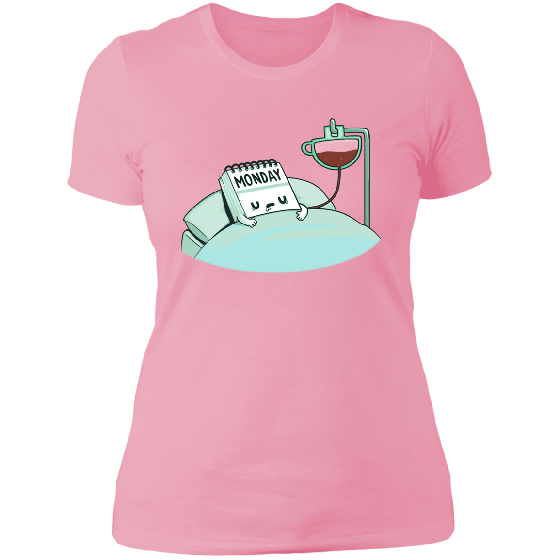 T-Shirts Light Pink / S Monday Coffee Women's Premium T-Shirt