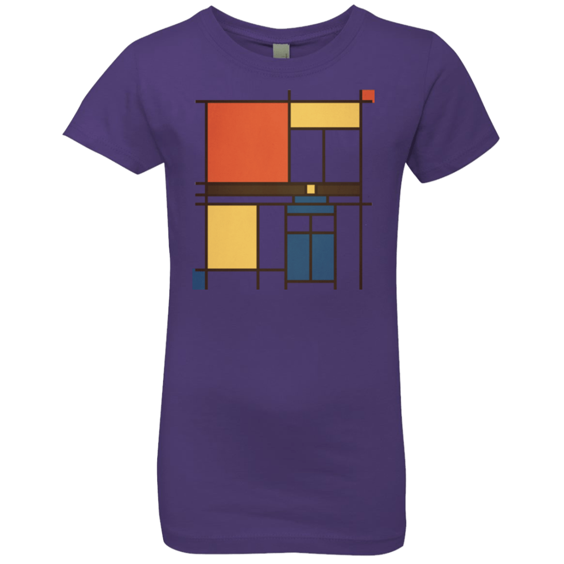 T-Shirts Purple Rush / YXS Mondrian Who Girls Premium T-Shirt