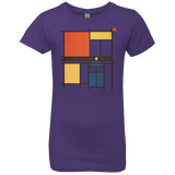 T-Shirts Purple Rush / YXS Mondrian Who Girls Premium T-Shirt